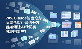 90% 的 Claude 输出都落在低星仓库？普通开发者怎么把 AI 代码沉淀成可复用资产